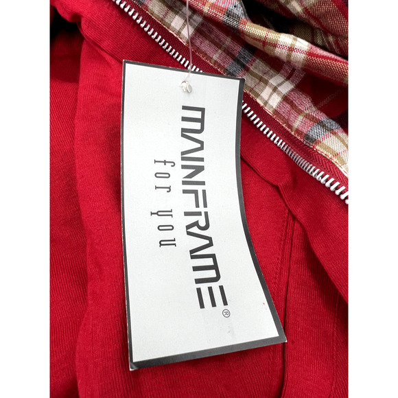 Women's Reversibles Hooded Red Plaid Zip Vest 3XL Sears New with Tags Old Stock - Picture 5 of 14